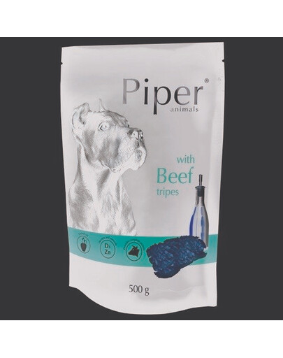 PIPER Animals z żołądkami wołowymi 500g mokra karma dla psa