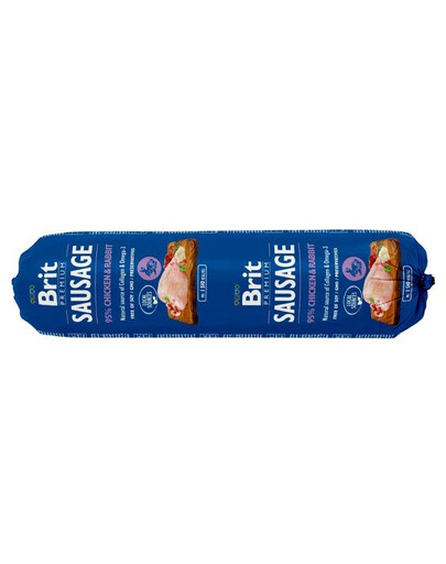 BRIT Premium Sausage Chicken and Rabbit 5x800 g + Chicken 5x800g