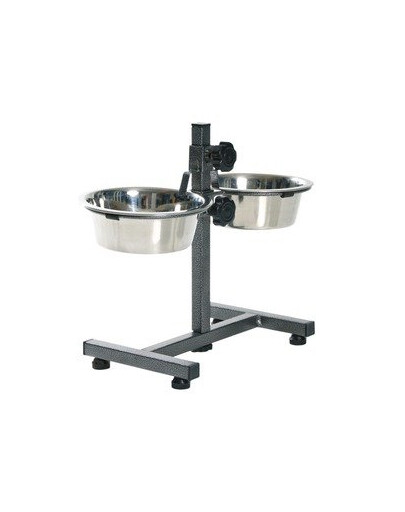 Stojak Regulowany Z Miskami 2X1.8 l