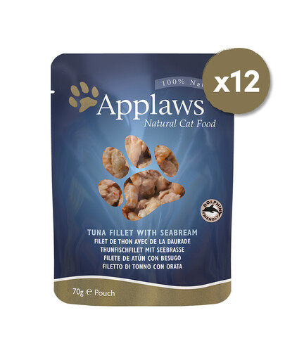 Applaws Pouch saszetki w bulionie 12 x 70 g