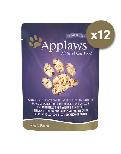 Applaws Pouch saszetki w bulionie 12 x 70 g