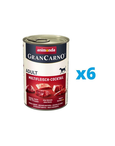 ANIMONDA GranCarno zestaw koktajl mięsny 6 x 800 g
