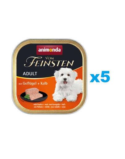 ANIMONDA Vom Feinsten Classic Adult 5 x 150 g mokra karma dla dorosłych psów