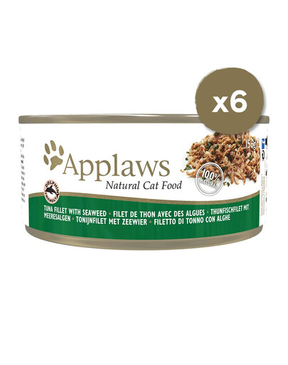 APPLAWS Puszki w bulionie dla kota 6 x 156 g