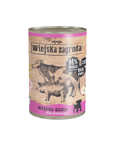 Mięsna uczta dla szczeniąt 800 g