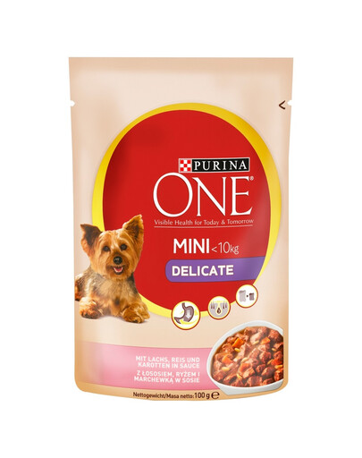 PURINA ONE Mini Active w sosie 20 x 100 g dla psów aktywnych ras małych