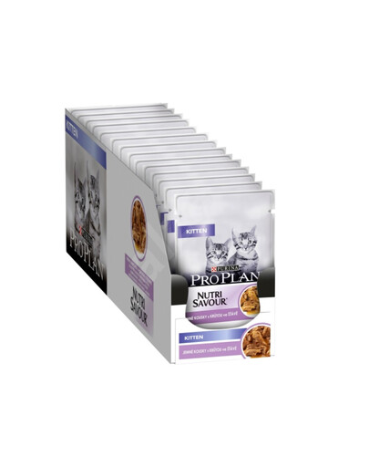 PRO PLAN Kitten Indyk w sosie dla kociąt 26 x 85 g