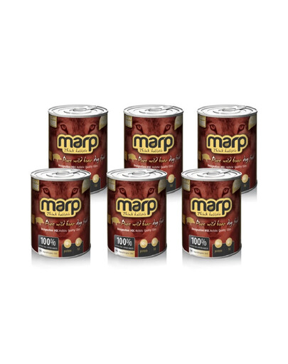 MARP 6 x 400 g bezzbożowa karma mokra dla psa