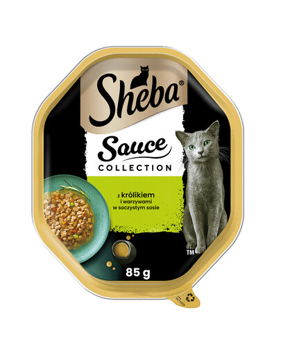 SHEBA Sauce Speciale s králíkem a zeleninou - krmivo pro kočky v omáčce 85g