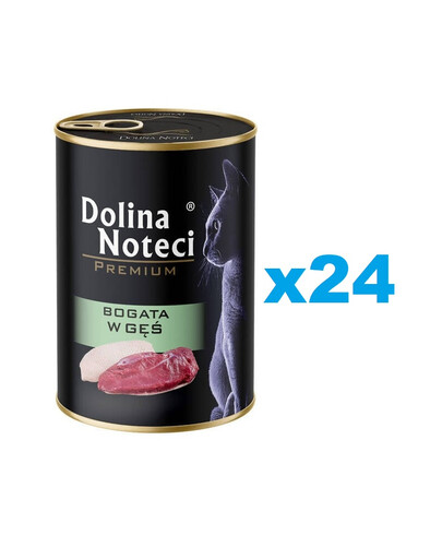 DOLINA NOTECI Premium konzerva husího masa pro kočky 24x400g