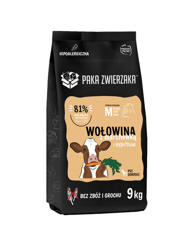 PAKA ZWIERZAKA Seventh Heaven Suché krmivo Hovězí s mrkví M 9 kg