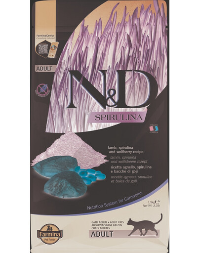 N&D Spirulina Cat Adult Lamb & Wolfberry 1,5 kg