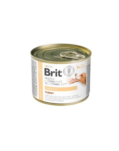 BRIT Veterinary Diet Grain Free Hepatic 200 g krůta s hráškem pro psy se onemocněním jater