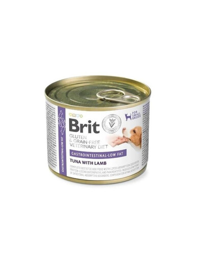 BRIT Veterinary Diet Grain Free Gastrointestinal low fat 200 g tuňák s jehněčím pro psy s citlivým zažíváním a sklonem k obezitě