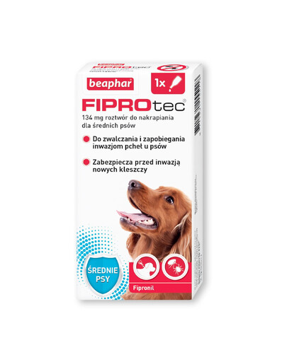 BEAPHAR Fiprotec Dog M 134 mg 1 pipeta kapky proti parazitům