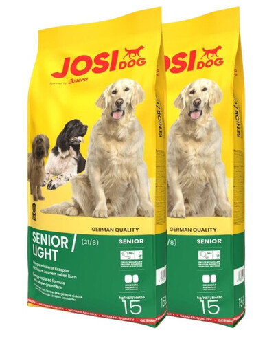 JOSERA JosiDog Senior Light 2x15 kg pro starší a méně aktivní psy