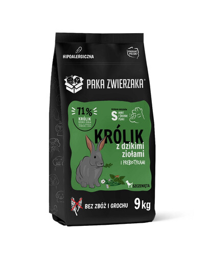 PAKA ZWIERZAKA Seventh Heaven Králík s divokými bylinkami pro štěňata 9 kg
