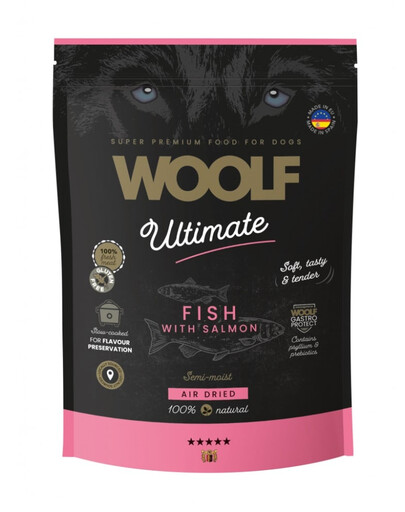 WOOLF Ultimate Soft Adult Dog Fish with Salmon 1 kg bezobilná polomokrá krmiva s rybou a lososem pro psy