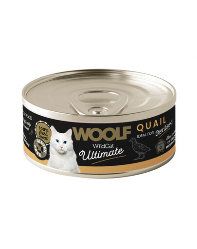 WOOLF Wild Cat Ultimate Sterilised Quail Pate 85g paštika z křepelky pro kočky
