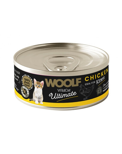 WOOLF Wild Cat Ultimate Kitten Chicken Pate 85g paštika s kuřecím masem pro koťata