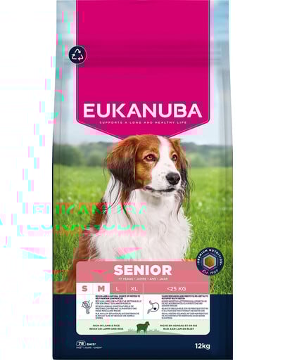 EUKANUBA Senior Small Medium Breeds Lamb Rice 12 kg