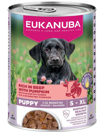 EUKANUBA Life Care Puppy Rich in Beef 400 g paštika pro štěňata bohatá na hovězí maso a dýni