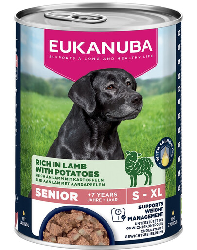 EUKANUBA Life Care Senior Rich in Lamb 400 g paštika pro starší psy bohatá na jehněčí a brambory