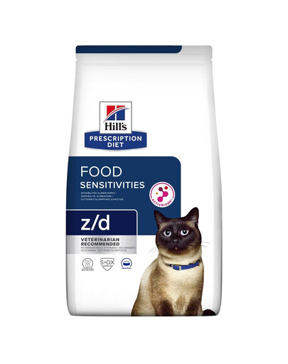 HILL'S Prescription Diet z/d Food Sensitivities Activ Biome 6kg pro kočky s citlivým zažíváním