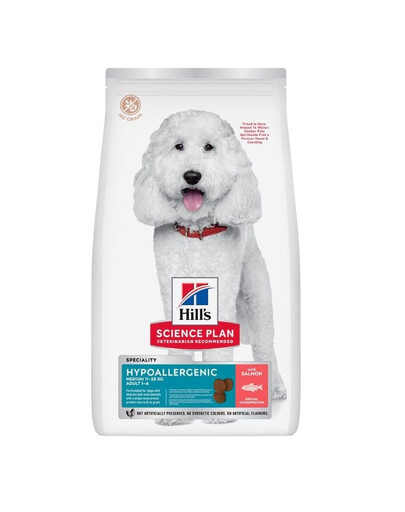 HILL'S Science Plan Canine Adult Medium Hypoallergenic Salmon 6 kg pro dospělé psy středních plemen s lososem
