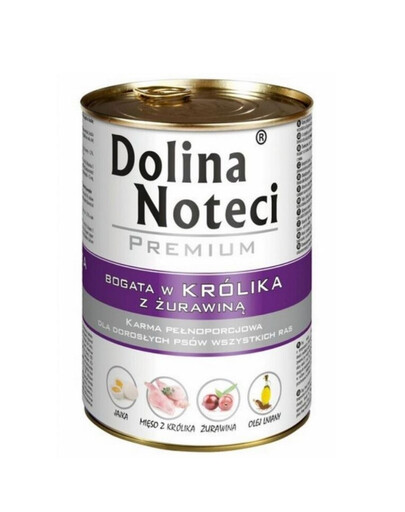 Premium bogata w królika z żurawiną 400 g