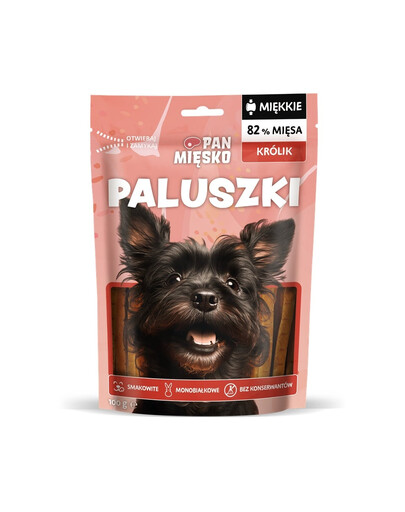 PAN MIĘSKO Králičí packy - pamlsek pro psa 100 g