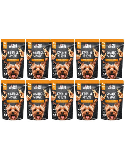 PAN MIĘSKO kousky v omáčce s krůtou a kachnou, krmivo pro psy 10x150 g