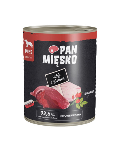 PAN MIĘSKO Krůta s jelenem krmivo pro psy 800 g