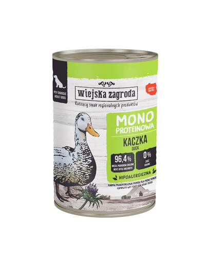 WIEJSKA ZAGRODA Monoproteinové krmivo pro psy s kachnou 400 g