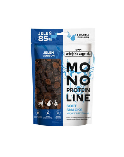 WIEJSKA ZAGRODA Monoprotein Jelen 115g měkké pamlsky pro psy