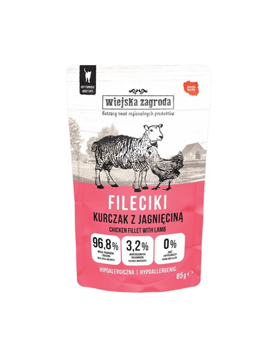 WIEJSKA ZAGRODA Krůtí a Jehněčí filety 85 g