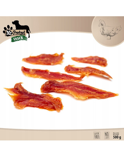 MR. PRETZEL Měkké malé filety z kachny 500 g pamlsek pro psa