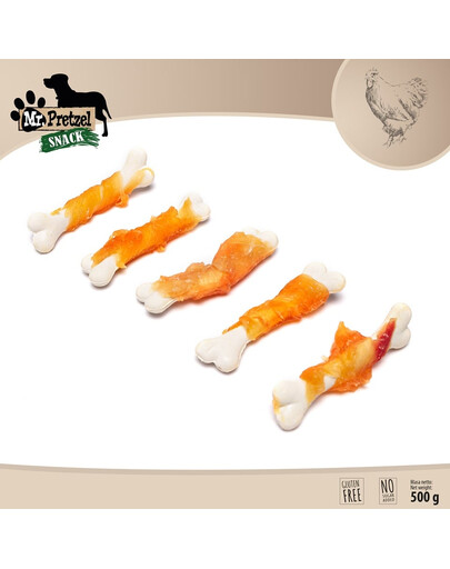 Kostki z miękkim kurczakiem 500 g przysmak dla psa