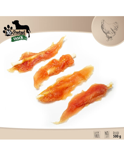 MR. PRETZEL Kuřecí lízátko 500 g psí pamlsek
