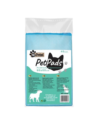 Podkłady higieniczne dla psa 60x60cm 40szt bardzo chłonne