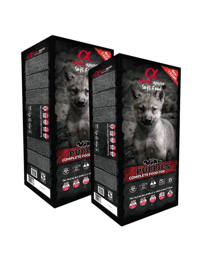 ALPHA SPIRIT Kompletní měkké suché krmivo pro štěňata 18 kg (2x9 kg)
