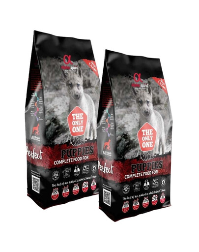 ALPHA SPIRIT Kompletní suché krmivo pro štěňata 2 x 12 kg