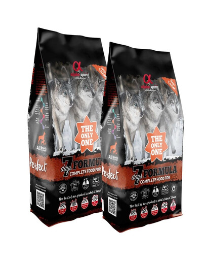 ALPHA SPIRIT The only one 7 days formula 2 x 12kg Kompletní suché krmivo pro psy