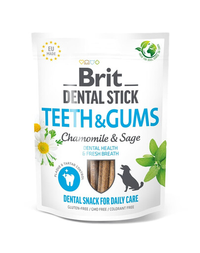 BRIT BRIT Dental Stick Teeth and Gums Chamomile&Sage 251 g dentální pamlsek pro psy