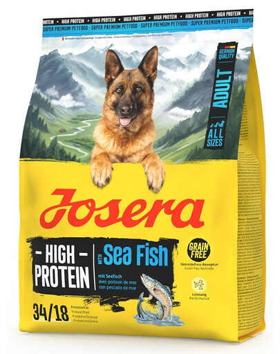 JOSERA High Protein Adult Sea Fish 900g vysoce bílkovinné krmivo pro psy