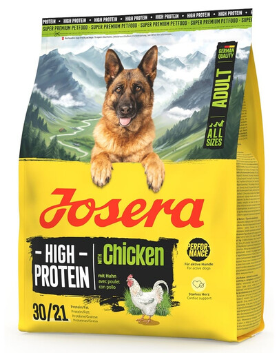 JOSERA High Protein Adult Chicken 900g vysoce energetické krmivo pro sportovní psy