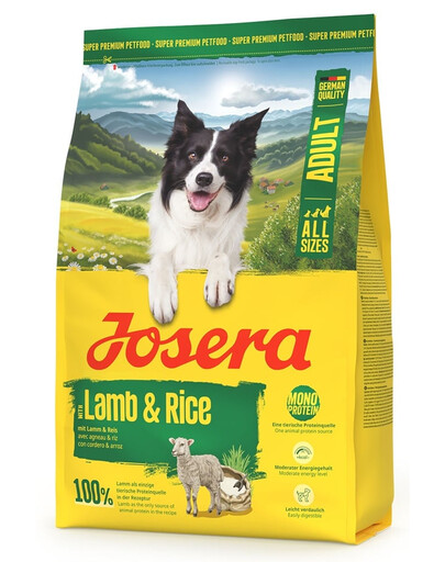 JOSERA Lamb and Rice Adult 3kg monoproteinové krmivo pro psy