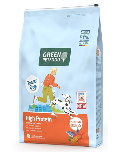 GREEN PETFOOD InsectDog with Salmon High Protein 7,5kg
