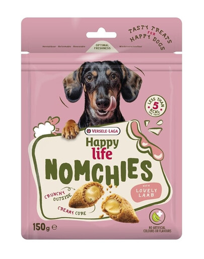 VERSELE-LAGA Happy Life Snack Nomchies Lamb 150g pamlsek podporující trávení