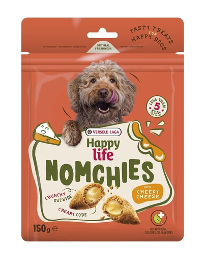 VERSELE-LAGA Happy Life Snack Nomchies Cheese 150g pamlsek podporující zdraví kloubů